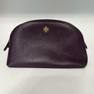 Tory Burch Plum Cosmetic Case/ Clutch